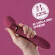 CRUSHIOUS DUAL MASSAGE WAND JINX RED WINE