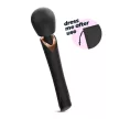 CRUSHIOUS HOLLY RECHARGEABLE WAND MASSAGER BLACK