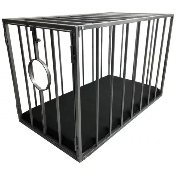   Cage BDSM metalic detașabil cu pernă confort 65x115 cm rezistent 150 kg