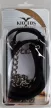 Silicone Collar and Leash Adjustable Black BDSM Set