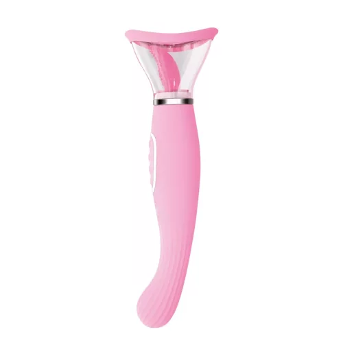 Wibrator Mary Vibrating Suction Pump USB Rechargeable Silicone Transparent