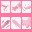 Wibrator Mary Vibrating Suction Pump USB Rechargeable Silicone Transparent