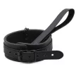 Submission Collar Adjustable Faux Leather Black