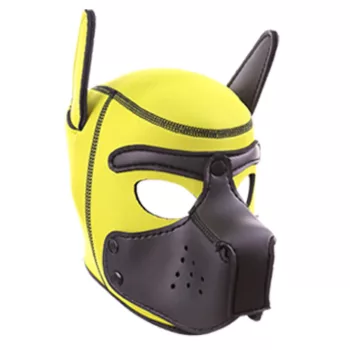 Sárga-fekete neoprén PUPPY balaklava