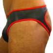 Prémium Neoprene Jockstrap - Fekete-Piros Stilusos Támogatás