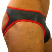 Prémium Neoprene Jockstrap - Fekete-Piros Stilusos Támogatás