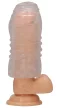 Sono Masturbator Transparent Textured Interior 15cm Clear