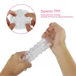 Sono Masturbator Transparent Textured Interior 15cm Clear
