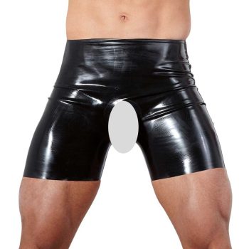 Nyitott latex short - érzéki és stílusos viselet