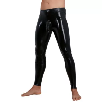 Latex lábszárvédő pénisz tokkal