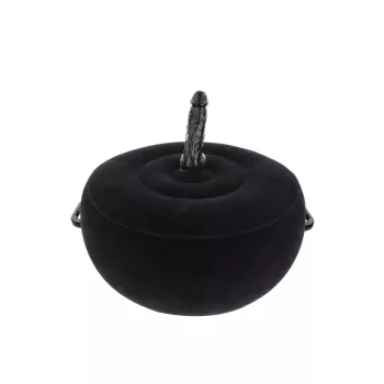 Taboom Inflatable Sex Seat Vibrating Remote Control Black