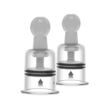   She.E.O Nipple and Clitoral Suckers Adjustable Suction 10 cm Transparent