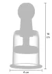 She.E.O Set Pompe Vacuum pentru Sâni și Clitoris Reglabile Transparente 10 cm