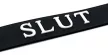 Silicone Necklace Slut Inscription Adjustable 36-44cm