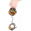 Bőr bilincs - narancssárga/fekete - 6