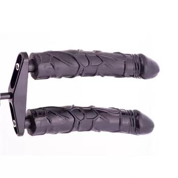   Double Adapter for Fuck Machine Metal 13cm Vac-U-Lock Compatible