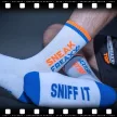 SNIFF IT 2 – stílusos zoknik fehér-narancs-kék színben