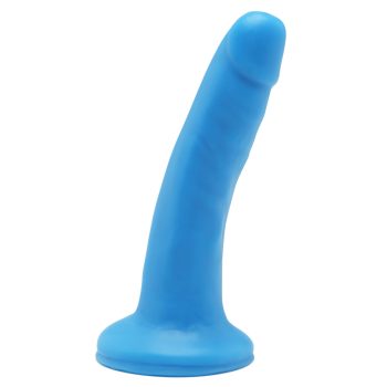 Happy Dick – kék, prémium dildó 13 x 3 cm