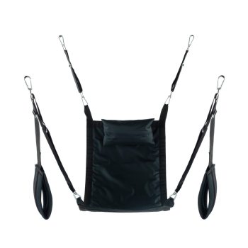 Rectangle Fabric Sling – prémium fekete függesztő szett
