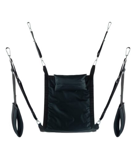 Rectangle Fabric Sling – prémium fekete függesztő szett