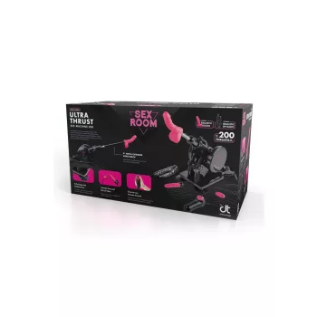   Sex Room Ultra Thrust Machine Remote Control 200 Thrusts Double Dildo Set