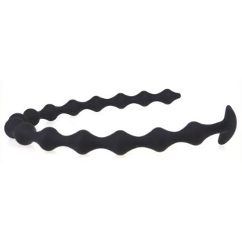 Hosszú, vékony gyöngyös dildo - 55 x 2,3 cm