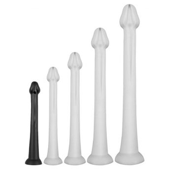   Dildo Whale S – elegáns fekete dildó 38 cm hosszúságban