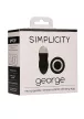 George Rechargeable Vibrating Egg 36 Modes Waterproof Black 9cm
