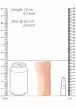 Self Lubrication Masturbator Anal Realistic Rear Entry Waterproof 12cm Flesh