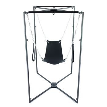 Kit Sling – fekete, csábító bőrszíj armaturával