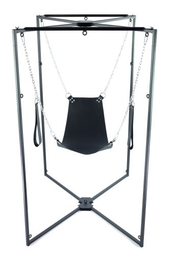 Kit Sling – fekete, csábító bőrszíj armaturával