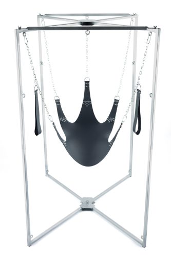 Kit Sling Cuir – elegáns bőr hinta fekete öt ponttal