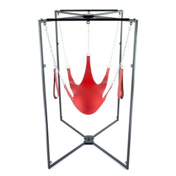   Kit Sling Cuir – piros bőr felnőtt játékok 5 pontos szerkezetben