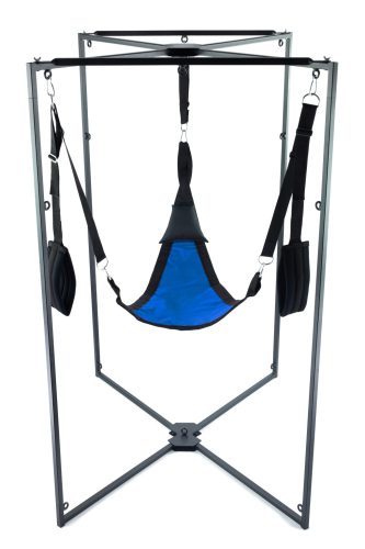 Kit Sling Tissu Triangle Bleu-Noir Armature Noire