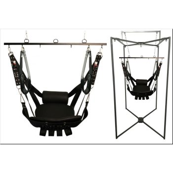   Kit Sling Cuir Deluxe – prémium bőr szexi hinta fekete színben