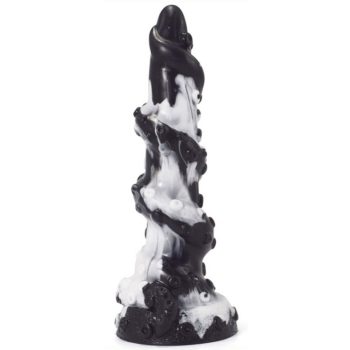 Seapok – prémium fekete-fehér dildo 19 x 6 cm