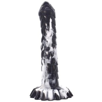 Nagal – prémium fekete-fehér dildo 21 x 4 cm