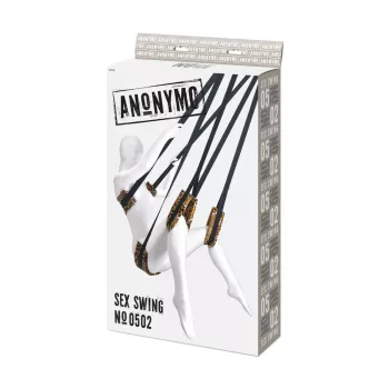   Anonymo Sex Swing Huśtawka Intymna Reglabilă Velour Print 56x37x8 cm