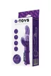 A-TOYS, Vibrator with clitoral stimulator, TPR, purple, 22,5 cm