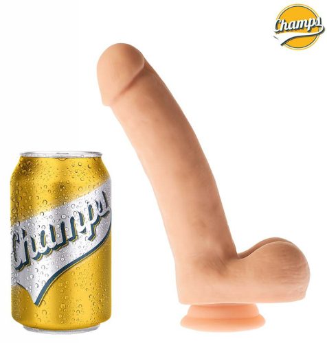 Realistic Dildo Curly Champs – élethű, hajlított vibrátor 16 cm