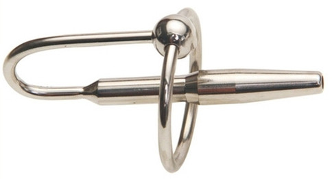 Ultimate Bondage Head Ring w / Urethral hangok