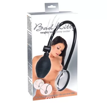   Bad Kitty Pussy Sucker Mini Vacuum Pump Silicone 5.2cm Transparent