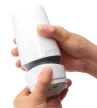 Tenga Aero Silver Ring Masturbator 10-Level Suction Spiral Texture Transparent
