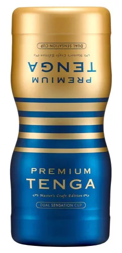 Tenga Dual Sensation Cup Disposable Masturbator Silicone 15.5 cm