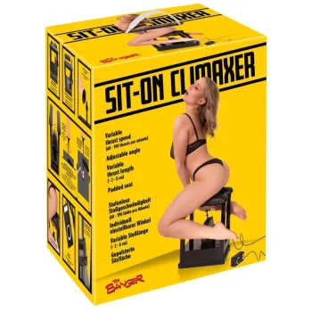   The Banger Sit-On Sex Machine Mains-Powered Adjustable Thrusting with Realistic Dildo 18 cm