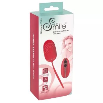   Sweet Smile Vibráló tojás Távirányítós 7 módos USB-töltés 15,3 cm fekete