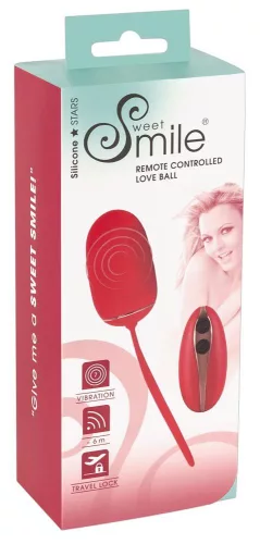Sweet Smile Vibráló tojás Távirányítós 7 módos USB-töltés 15,3 cm fekete