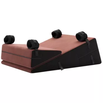   Liberator Set Bondage Wedge și Ramp cu 4 cătușe și husă din microfibră mov