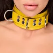 Ultra Leather Necklace 5.5cm Yellow