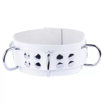 Prémium bőr nyaklánc – stílusos fehér dizájn